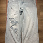 American Eagle  Light Blue High-Rise Wide Leg Jeans Photo 0