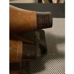 Anthropology Women’s Brown Leather Buckle Retro Styled Bivel Cone Heel Shoes 8.5 Photo 9