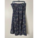 Jones New York Vintage  Maxi Skirt 16 100% Silk Wearable Art Retro Geometric Photo 3