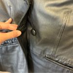 Bernardo Genuine leather blue silver ladies jacket, moto, trendy, mod, small Photo 11