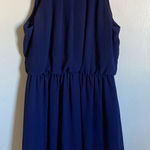 Iz Byer Navy Blue Sleeveless Pleated Mini Dress #Pk Photo 0