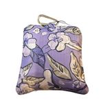 Vera Bradley Reusable Tote Bag Key Clip With Carabiner Lavender Floral Pattern Photo 0