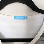 J. McLaughlin  Gray and White Striped 3/4  Sleeve Top Photo 1