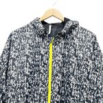 Fabletics Siena Lightweight Hooded Windbreaker Jacket Black & White Size Small Photo 5