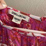 Billabong Floral Pink and White  3/4 Sleeve Blouse Photo 4
