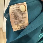 HD in Paris Anthropologie NWT Teal Lace Peacock Blouse Top Short Sleeve Petite Photo 8