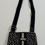 Tommy Hilfiger Black and Cream Patterned Crossbody Bag Photo 0