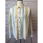 Patagonia  Worn Wear Boyfriend Shirt Long Sleeve Button Front Small Hemp‎ Photo 7