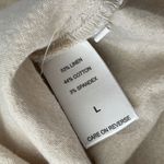 New York & Company Blouse linen button front womens Beige (large) contemporary Tan Photo 4