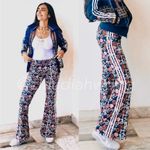 Adidas x Farm Rio Cirandeira Flared Pants in Blue Photo 2