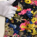 Women's Dani Collection Colorful Abstract Scalloped Hem Shorts Size Small Pink Photo 12