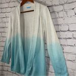 J. McLaughlin  Ombré Cotton Open Front Lightweight Cardigan Sweater Size Medium Photo 1
