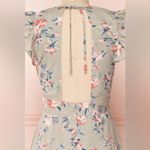 Storia NWT  Yalimapo Linen Blend Floral V-Neck Ruffle Sleeve Dress Size Medium Photo 5