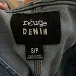 Refuge Bohemian Grunge Denim Jean Button-Up Sleeveless Layering Stretch Vest S/P Photo 1