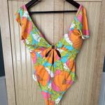 Trina Turk $162 NWT PLAYA DE FLOR PLUNGE MAILLOT Swimsuit Sz 14 Flutter Sl 1 Pc Photo 7