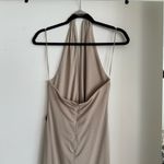 ZARA NWT  Shell Halter Dress in Beige Photo 9