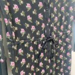 Victoria's Secret Thermal Long Sleeve One-Piece Jogger Jumpsuit Onesie Black Flo Photo 7