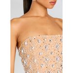 retrofete Chicca Strapless Embellished Mini Dress Nude/Silver Womens Size Small Silver Photo 4