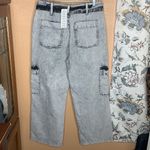 Urban Outfitters  BDG Acid Wash Black Belted Skate Jeans Size 30 Photo 3