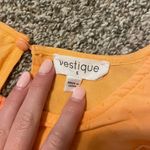 Vestique Orange Ruffle Dress Photo 1