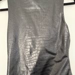 EXPRESS Black Crocodile Pattern Bodysuit Photo 2