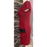 Body Central Dress Red/Black Sz M Vtg Belt w/ Chains Emo Goth Glam Bodycon Punk Photo 4