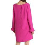 Banana Republic  Dark Pink Boat Neck Long Sleeve Button Back Mini Dress 2‎ - NWT Photo 2