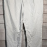 Eileen Fisher  Pant 14 Stretch Organic Cotton Cropped Ankle White‎ Coastal Beachy Photo 0