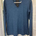 Smartwool Blue Preppy Gorpcore Hiking Intraknit Merino Wool BaseLayer Top Sz Med Photo 0