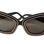 CELINE Oversize Butterfly Rhinestone Sunglasses Photo 0