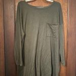 Eileen Fisher Green Fleece Pocket Front Tencel Dress XL Photo 1