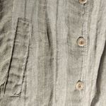 Flax Tan Linen Blazer Top Size small Photo 8