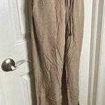 Splendid Khaki drawstring flowy pants Photo 0