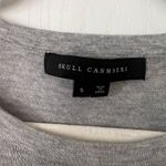 Skull Cashmere  Gray Cotton Sweater Photo 3