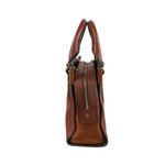 Fossil  Claire Cow Leather Mini Satchel Bag Brown Classic Office Preppy Timeless Photo 7