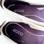 Ecco  White Ice Gray Leather Ballet Flat Women’s Size 9 Spring Flats Comfort Shoe Photo 4