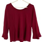 Talbots 𝅺 Maroon / Burgundy Long‎ Sleeve Tunic - Medium Photo 1
