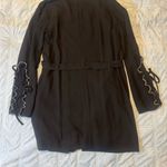 Derek Lam  Black Blazer‎ with Ribbon Accents Photo 6