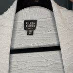 Eileen Fisher  Silk Open Front Cardigan Light Weight Blue Sweater Petite Small Photo 3
