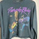 Daydreamer  Prince Purple Rain Graphic Crop Long Sleeve Shirt Top Size XS Photo 3