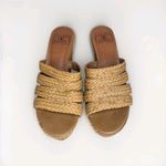 Lucky Brand Havana Platform Wedge Natural Woven Sandals Shoes Size 10 Photo 4