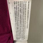 Hollister 3/4 Zip Ribbed Bodysuit Burgundy Purple Short sleeve round neck snaps Photo 8