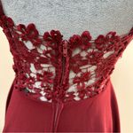City Studios New Burgundy Red Mini dress lace size 1 Cocktail Prom Party Fit N Flare Photo 4
