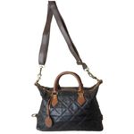 Ralph Lauren Black Leather Diamond Quilted Doctors Boston Duffle Bag Photo 15