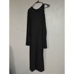 Future Collective Black Long Sleeve Scoop Neck Cold Shoulder Maxi Dress XXL Photo 1