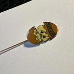 Chick In An Egg Enamel Lapel Stick Pin Signed Centennia 1979 Photo 7