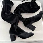 Charles by Charles David  Velvet Over the Knee Heeled Boots‎ in Black Size 8 Photo 1