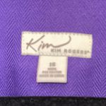 kim rogers Kim  Purple Button Front Blazer Photo 2