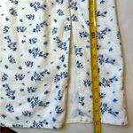 House of Harlow Linen Smocked Bodice Square Neck Floral Cottage Coquette Soft XS White Photo 13