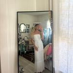 Strapless Long White Beach Dress Size XS Photo 4
